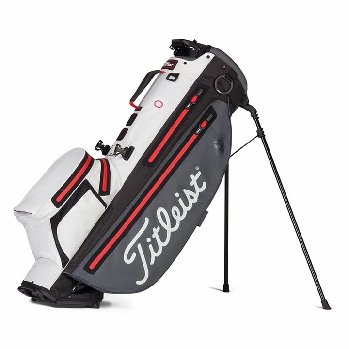 Players 4+ StaDry Grå Vit Röd Titleist