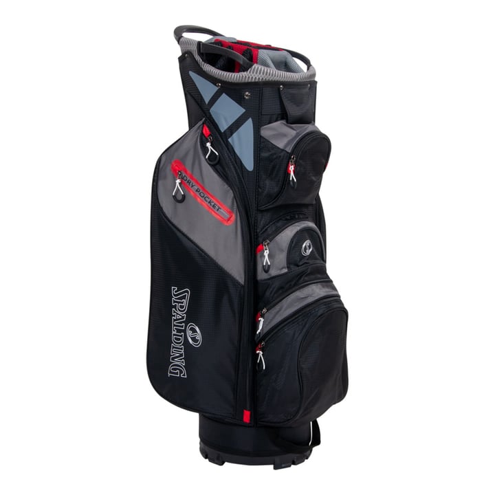 EXE cartbag Sort Rød Spalding
