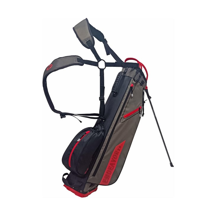 Endeavor Stand Bag Grå Röd Fastfold