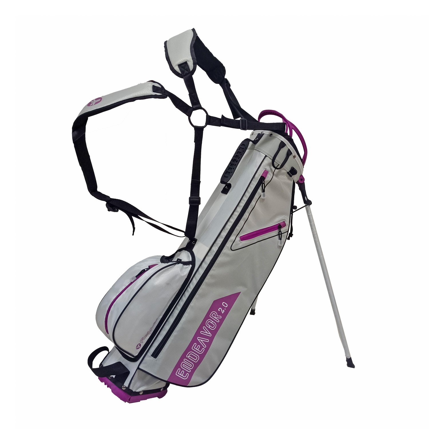Endeavor Stand Bag Hvit Grå Lilla