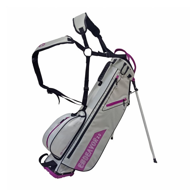 Endeavor Stand Bag Valkoinen Harmaa Violetti Fastfold