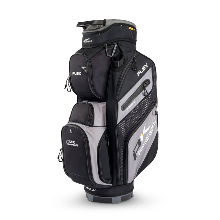 Flex MagLock Cartbag Black Gray PowaKaddy Flex MagLock Cartbag Black Gray PowaKaddy