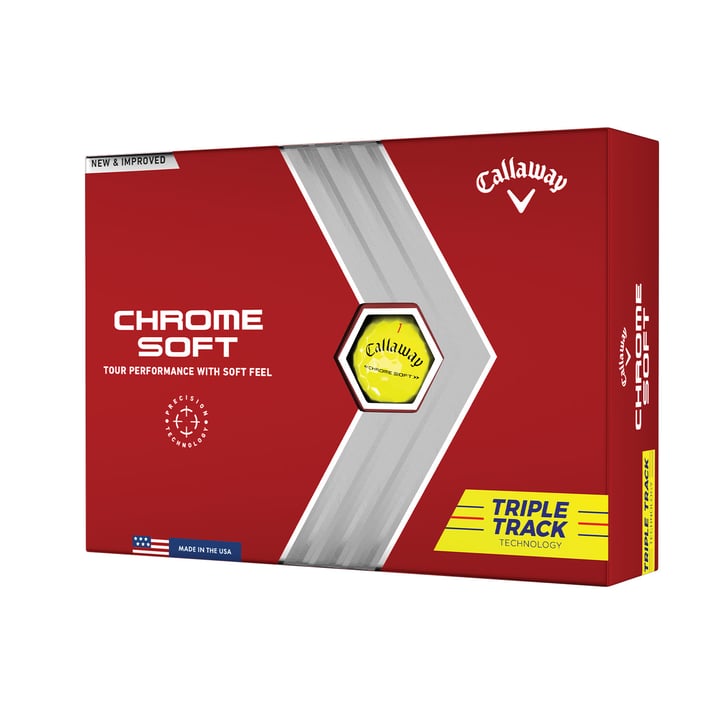 Chrome Soft Triple Track 22 Yellow Callaway