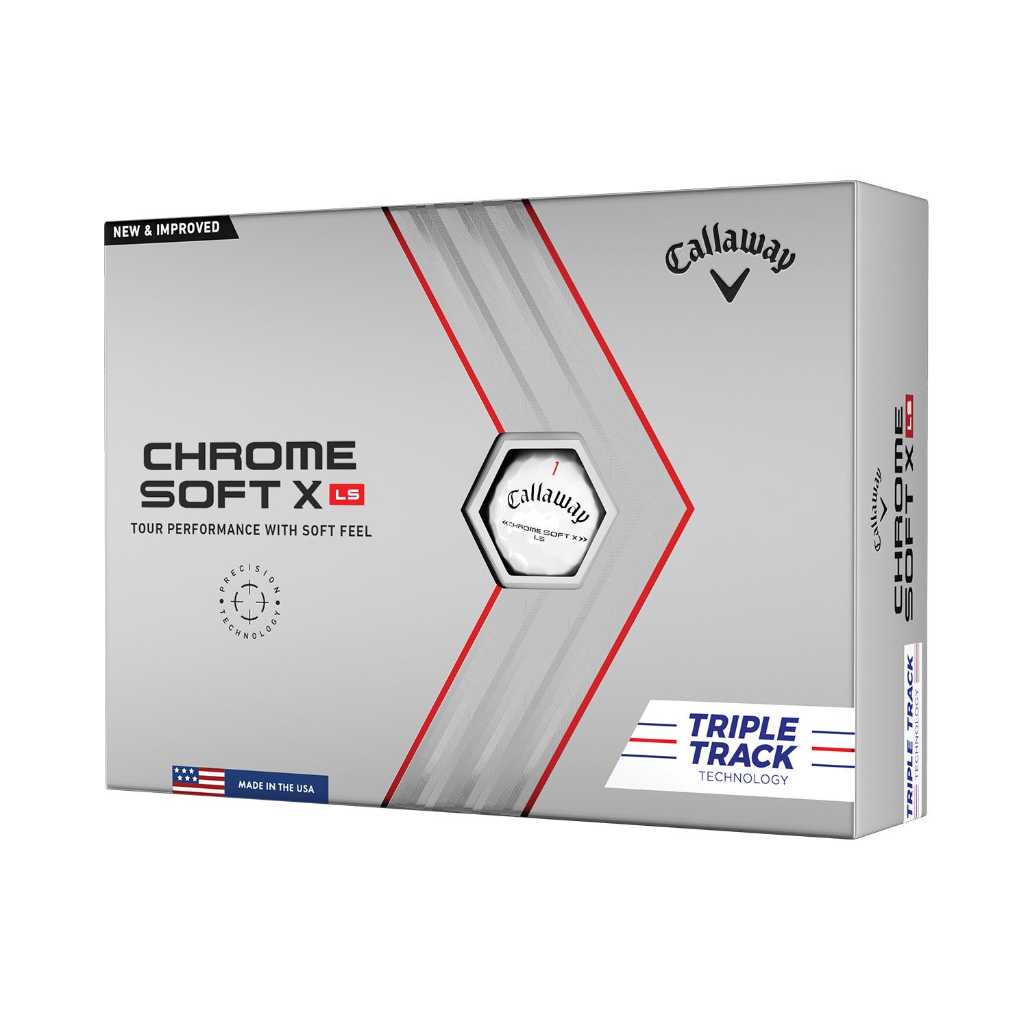 Chrome Soft X Ls Triple Track 22 Hvid