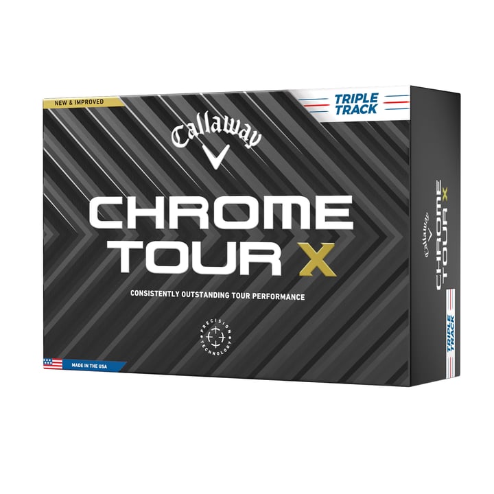 Chrome Tour X Triple Track - 48 balls Blanche Callaway