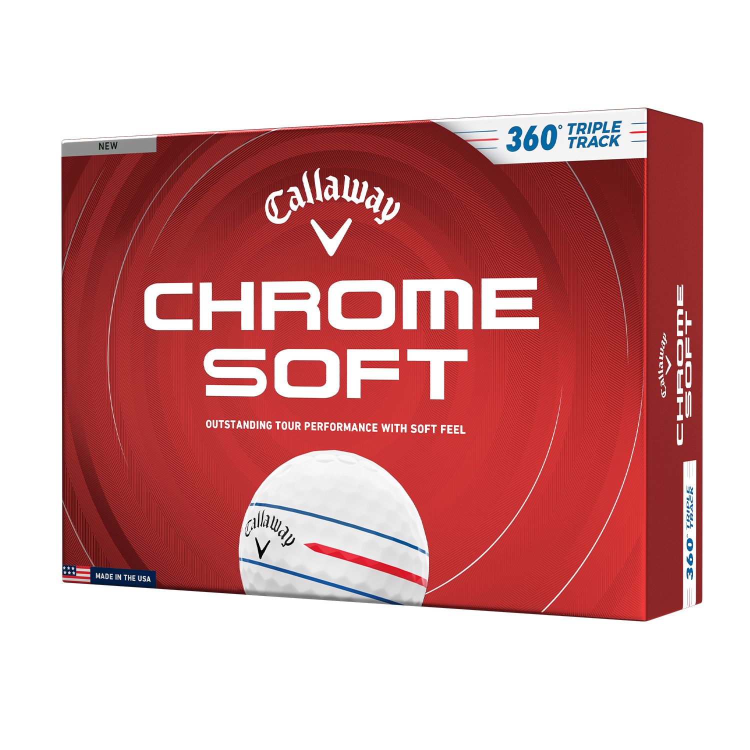 Chrome Soft 360 Triple Track Weiß