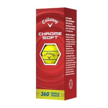 Chrome Soft 360 Triple Track Gul Callaway