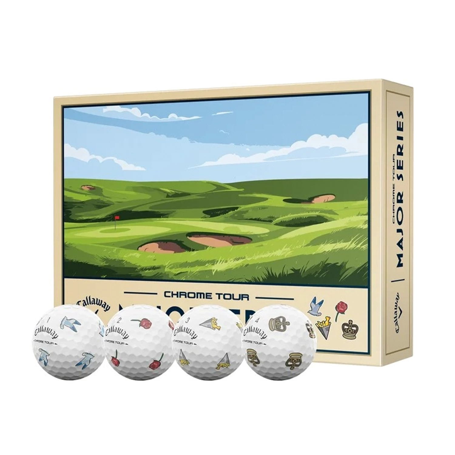 Product Image for Chrome Tour Decorated 26 - Golfbollar