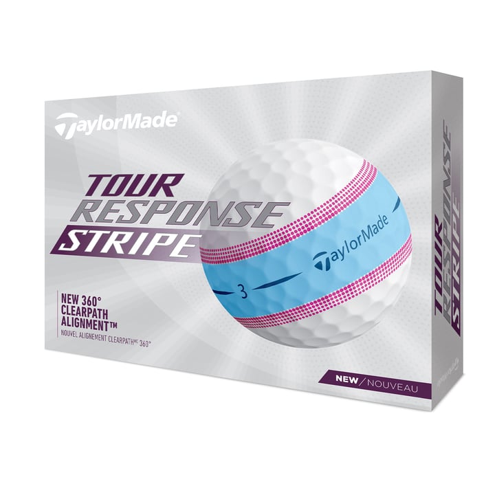 Tm22 Tour Response Stripe Pink TaylorMade
