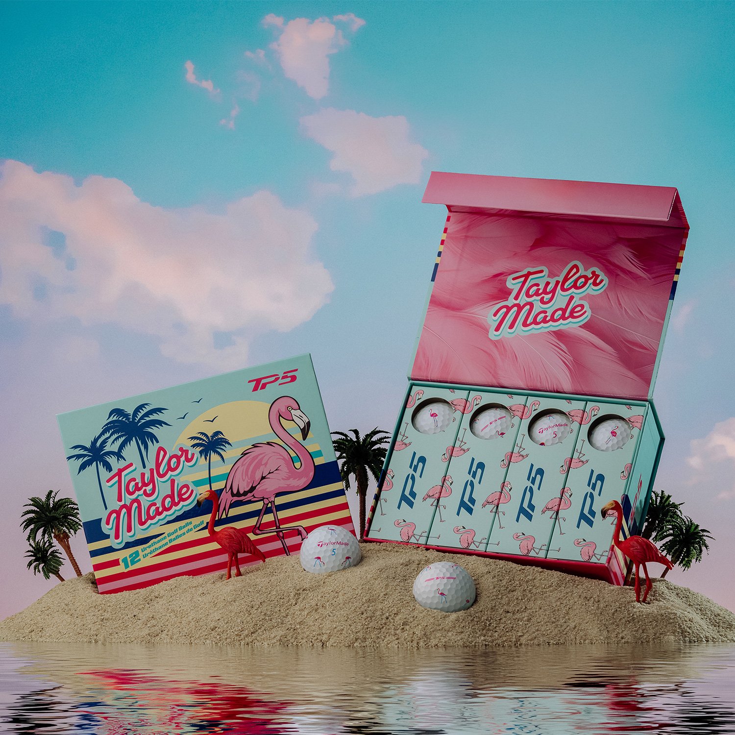 TP5 LE Flamingo Vit TaylorMade