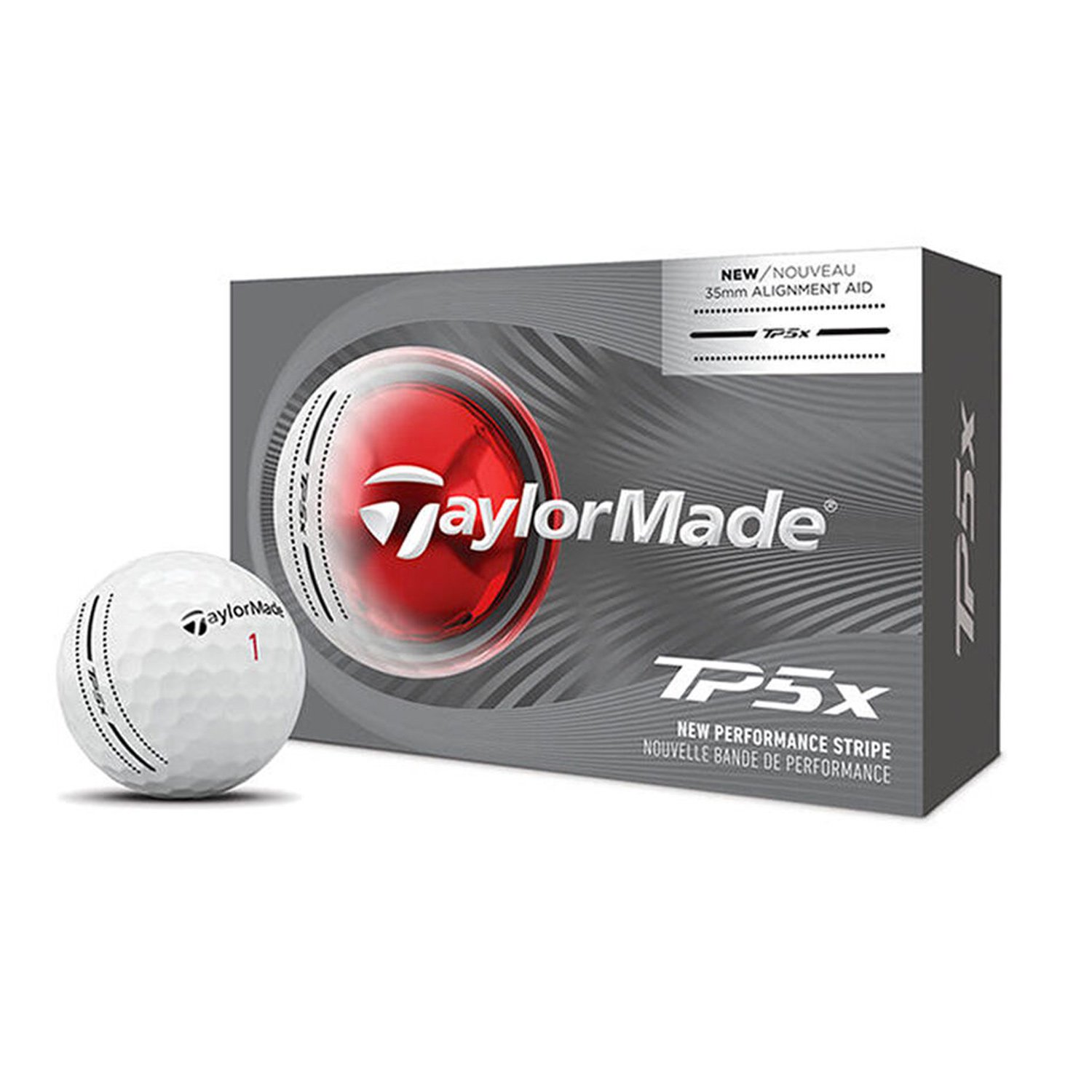 TP5x Performance Stripe 6-Pack Valkoinen TaylorMade TP5x Performance Stripe 6-Pack Valkoinen TaylorMade