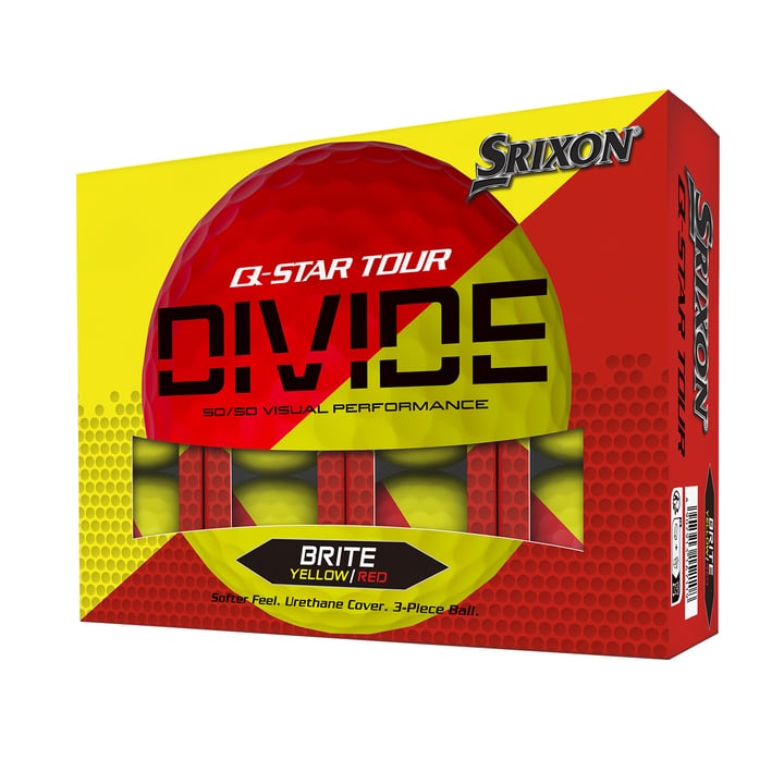 Q-Star Tour Divide Yellow Red Srixon Q-Star Tour Divide Yellow Red Srixon