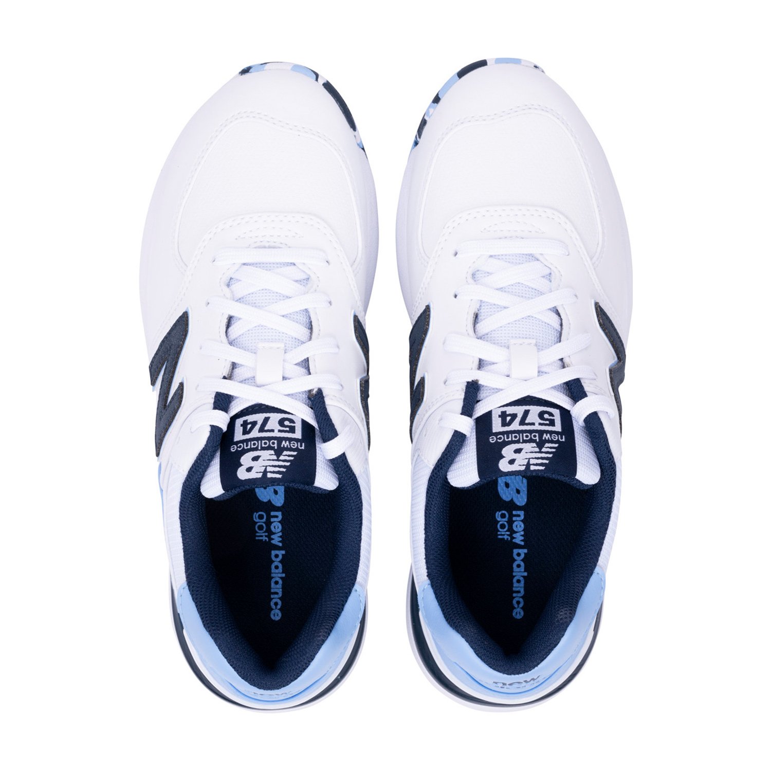 574 Greens v2 Blanche Bleu New Balance
