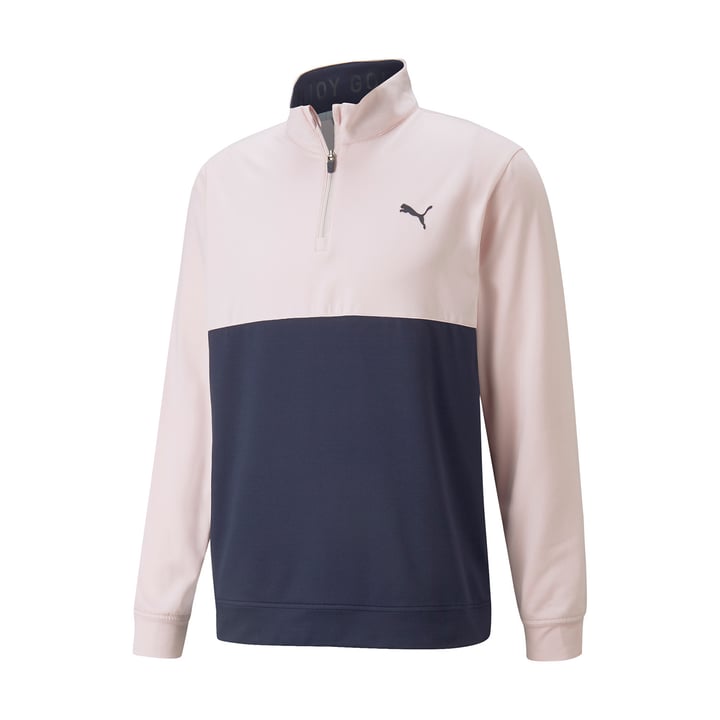 Gamer Colorblock 1/4 Zip Pink Puma