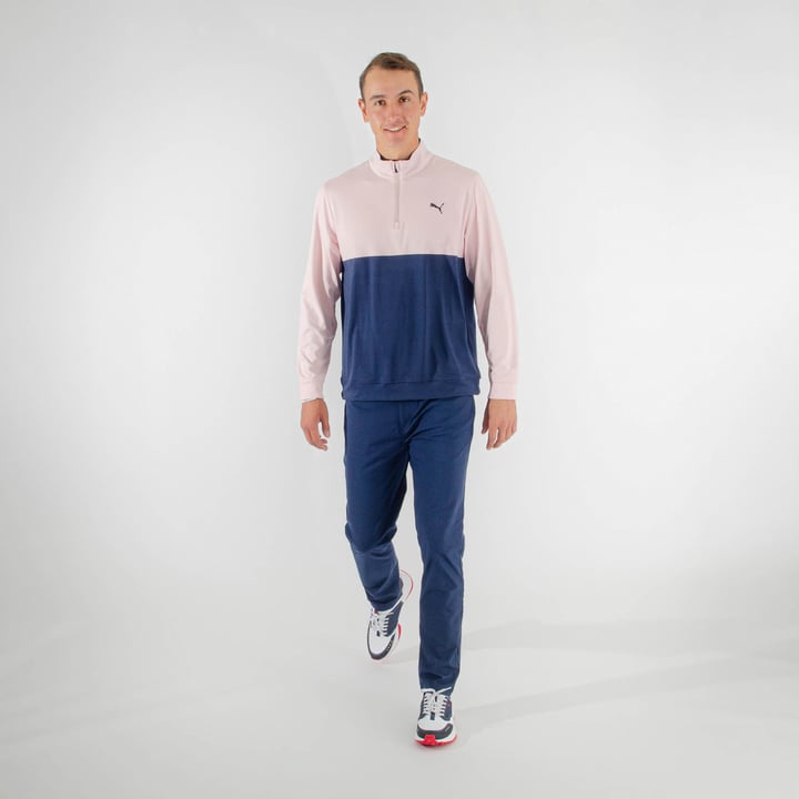 Gamer Colorblock 1/4 Zip Pink Puma