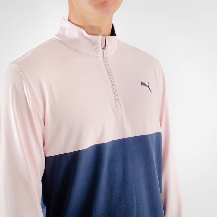 Gamer Colorblock 1/4 Zip Pink Puma