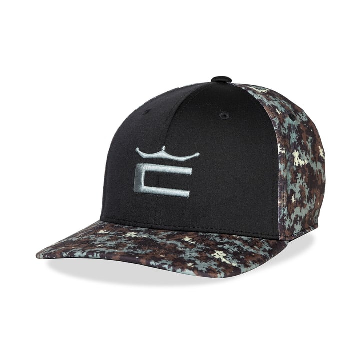 Camo Crown C Snapback Cap Schwarz Cobra