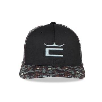 Camo Crown C Snapback Cap Schwarz Cobra