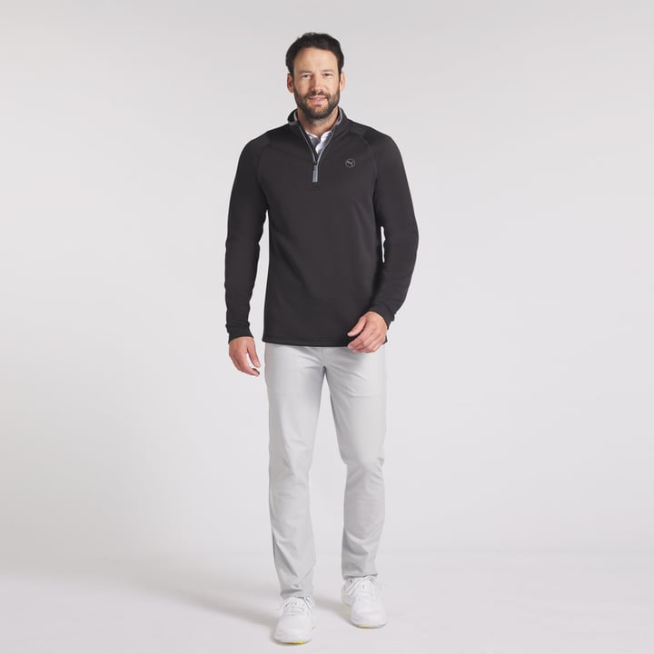 Waffle Fleece 1/4 Zip Svart Puma Waffle Fleece 1/4 Zip Svart Puma