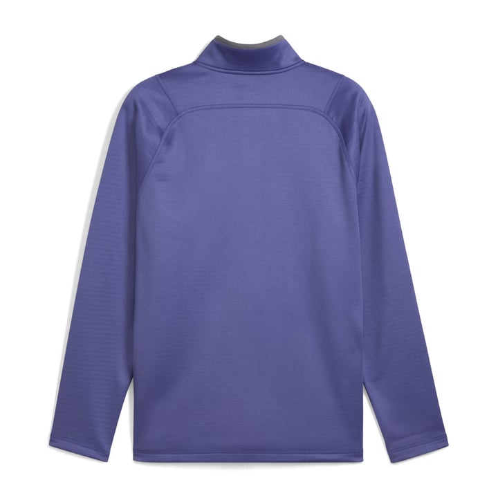 Puma Waffle Fleece 1/4 Zip Pullover - Blue Crystal Puma Waffle Fleece 1/4 Zip Pullover - Blue Crystal