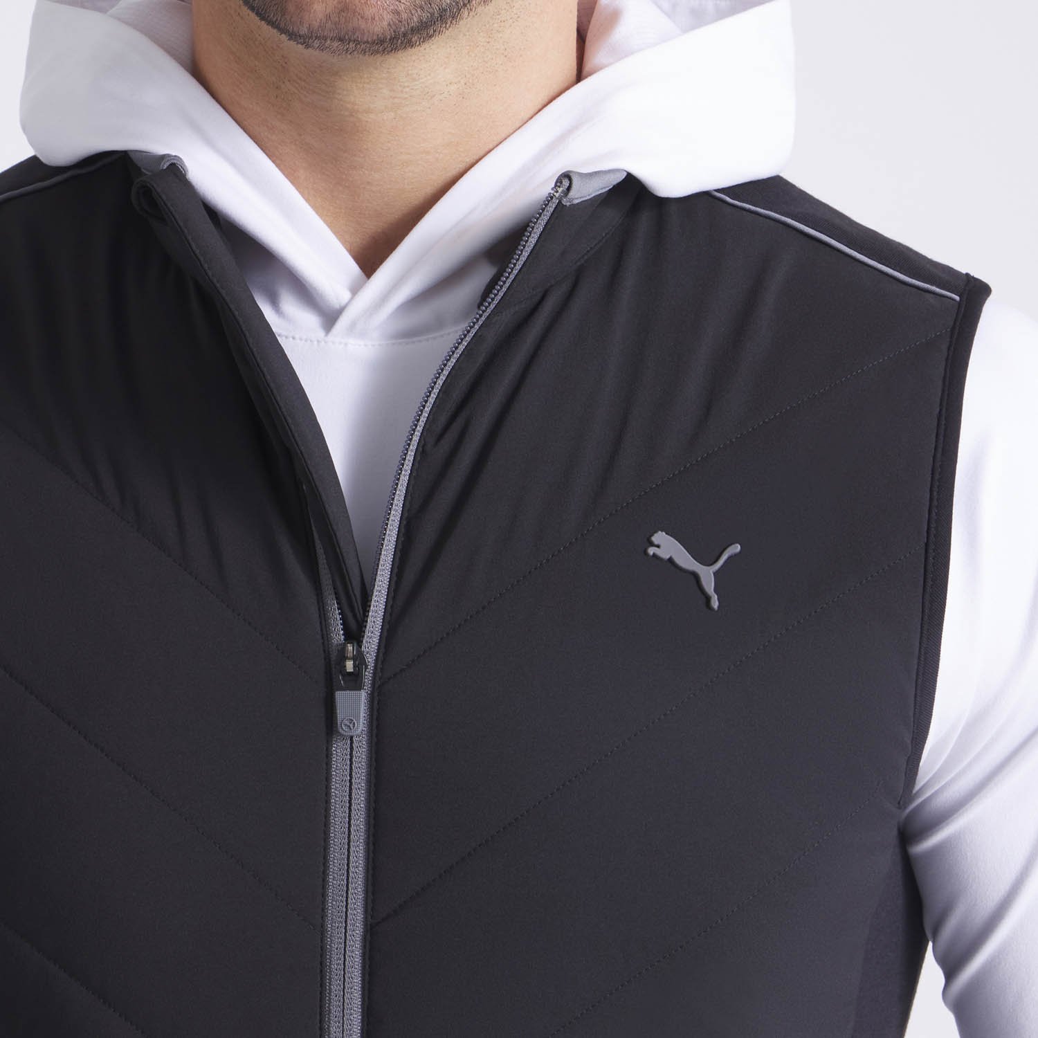 Cloudspun Fleece Hybrid Vest Svart Puma