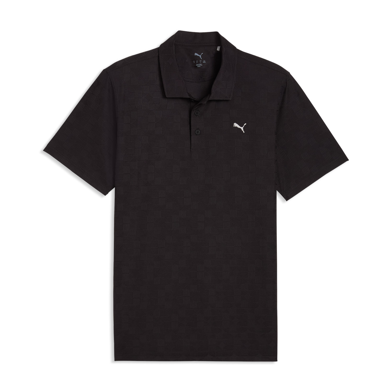 Mattr Deco Jacquard Polo Sort