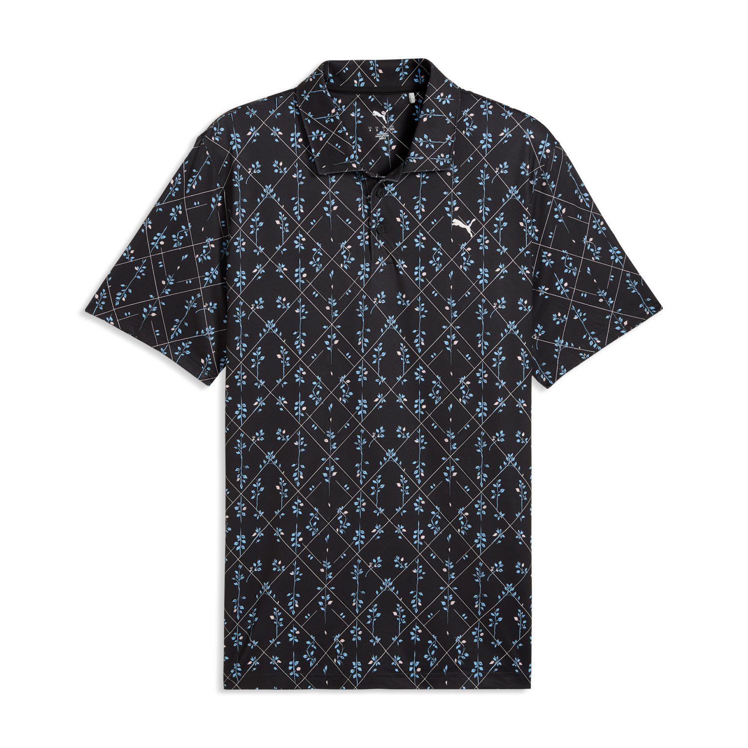 Cloudspun Argyle Bloom Polo Puma