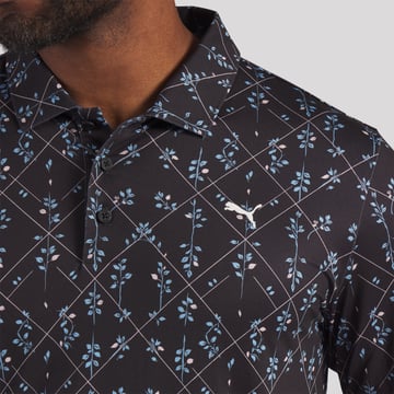 Cloudspun Argyle Bloom Polo Puma