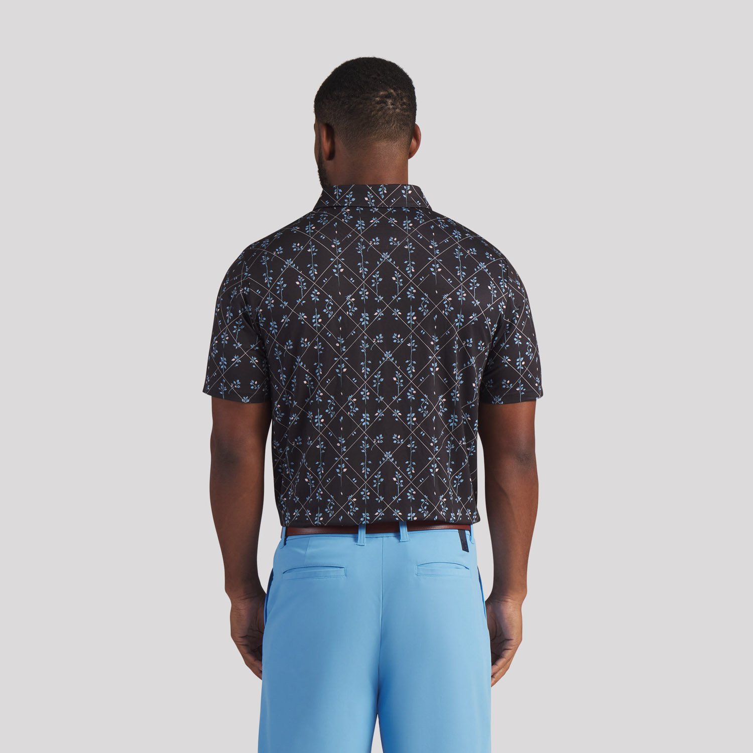 Cloudspun Argyle Bloom Polo Puma