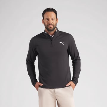 Cloudspun Tech 1/4 Zip - Tour Svart Puma