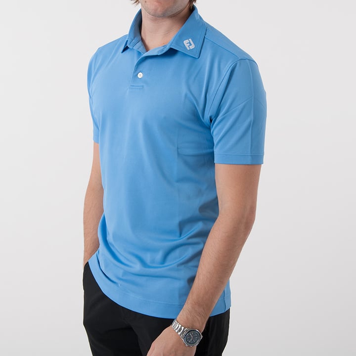 FootJoy Solid Stretch Tour Blue - Polo shirts Mens