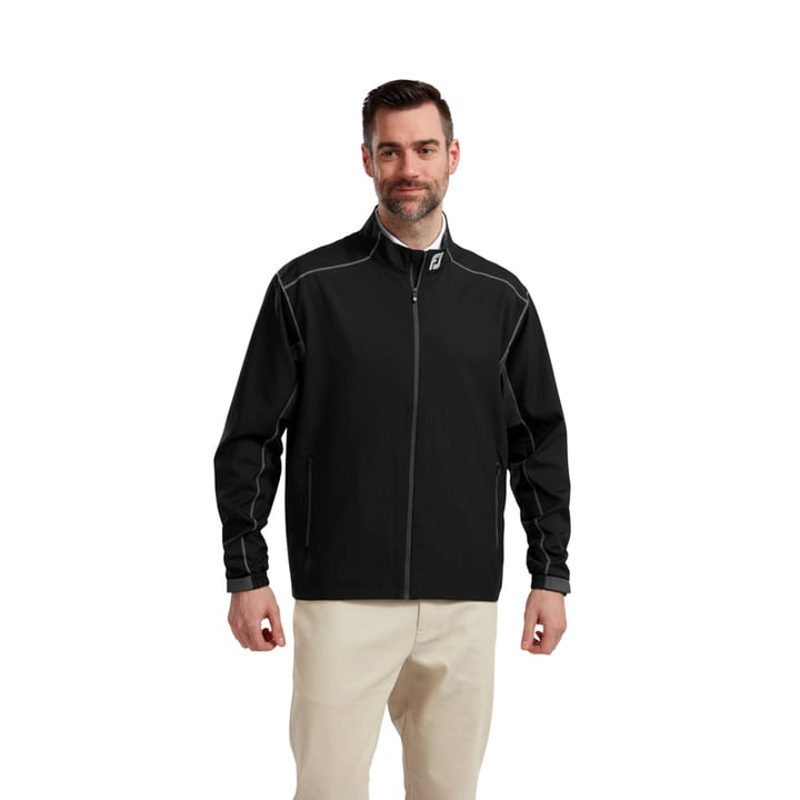 Full-Zip Wind Sort Grå FootJoy