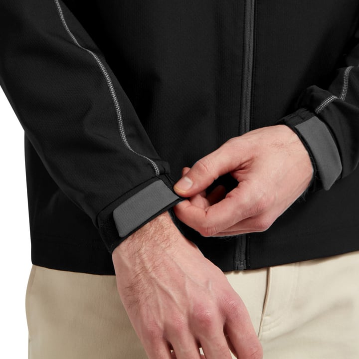 Full-Zip Wind Sort Grå FootJoy