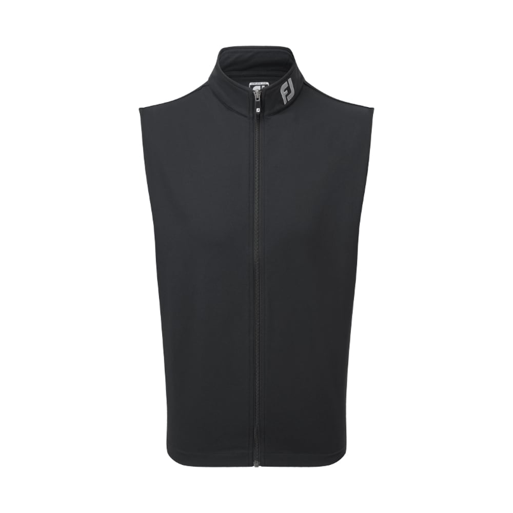 Full-Zip Knit Vest Black