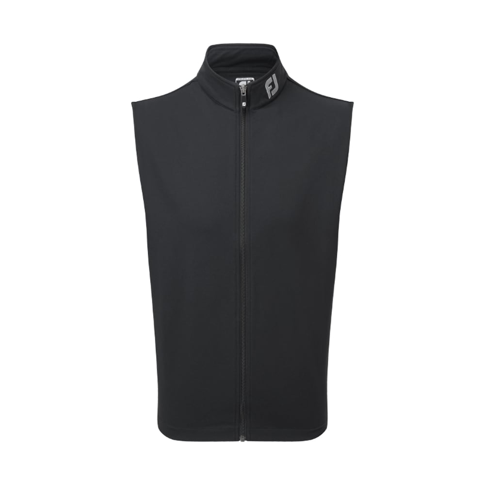 Full-Zip Knit Vest Schwarz