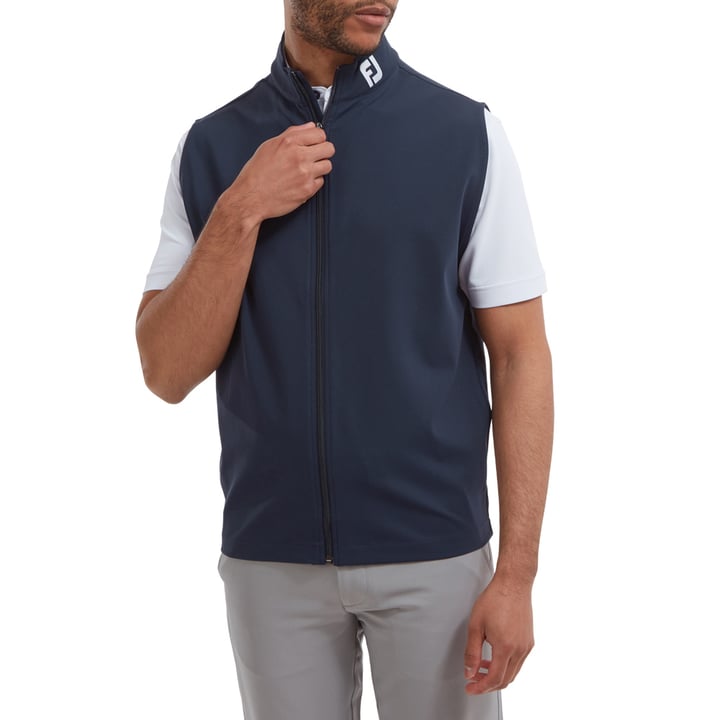 Full-Zip Knit Vest Blå FootJoy Full-Zip Knit Vest Blå FootJoy