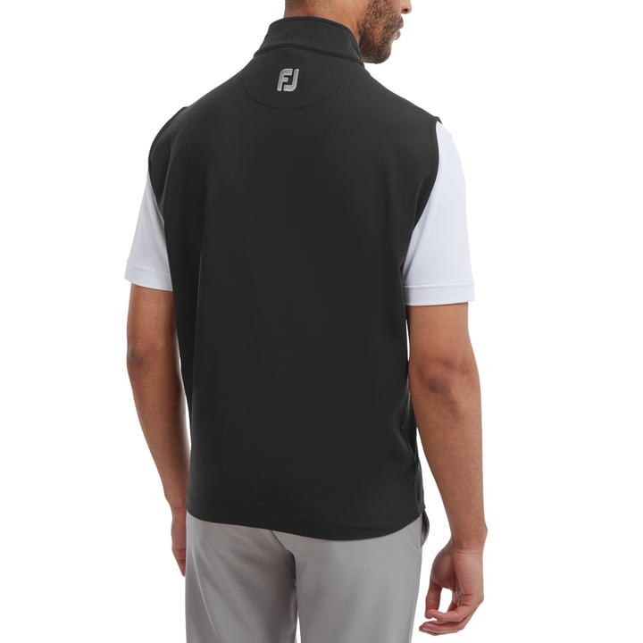 Full-Zip Knit Vest Black FootJoy