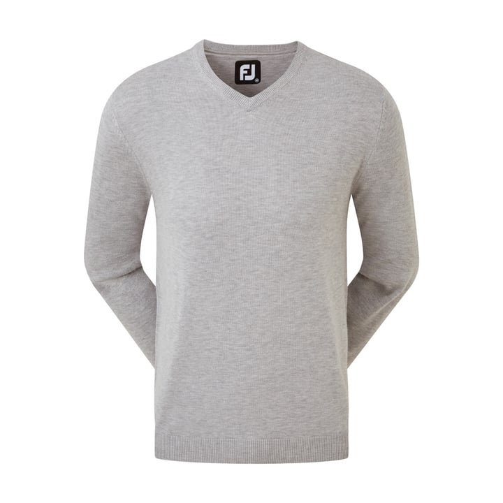 Wool Blend V-Neck Gray FootJoy