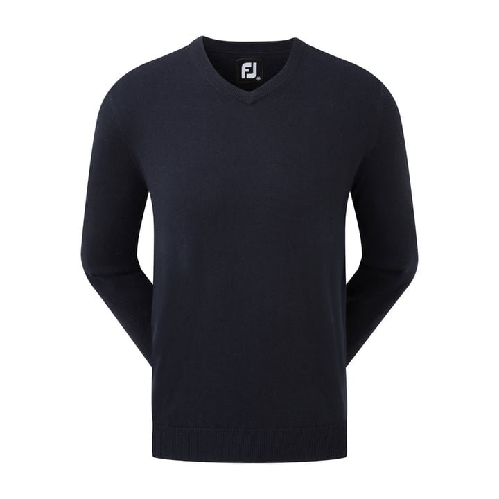 Wool Blend V-Neck Blå FootJoy