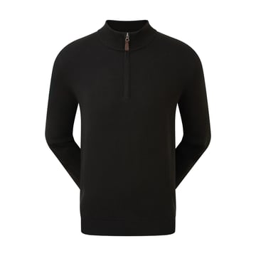 Wool Blend 1/2 Zip Black FootJoy