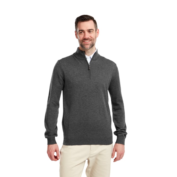 Wool Blend 1/2 Zip Gray FootJoy Wool Blend 1/2 Zip Gray FootJoy