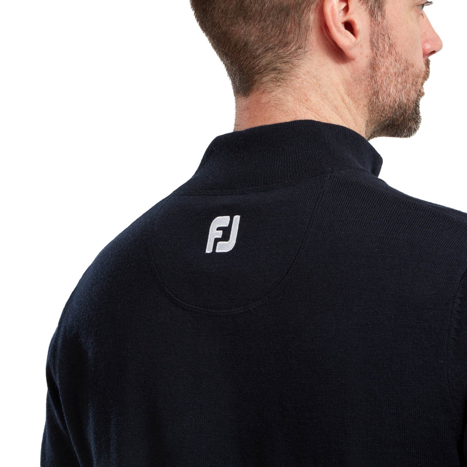Wool Blend 1/2 Zip Blå FootJoy