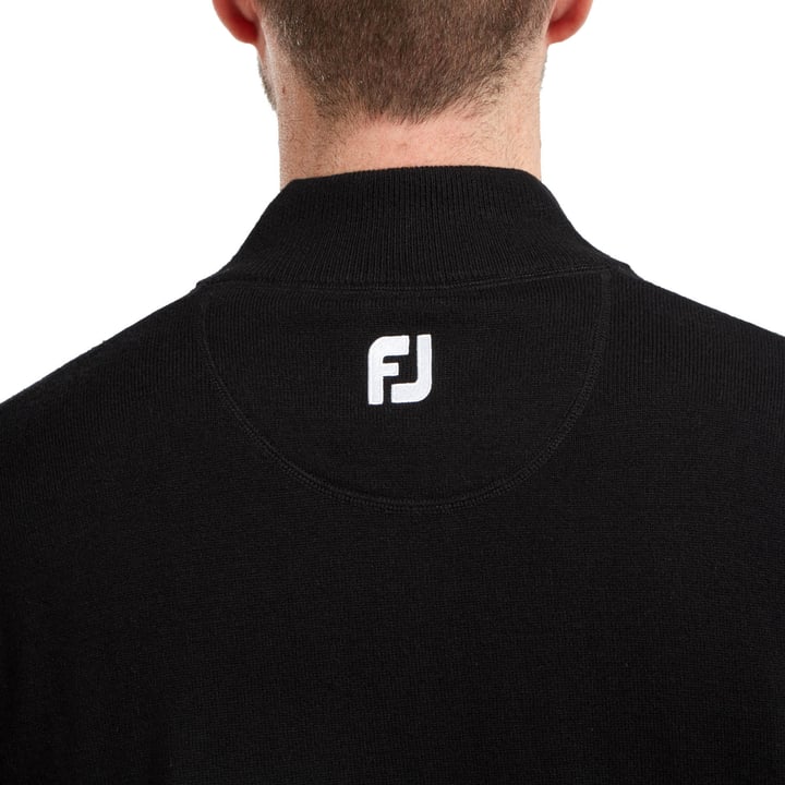 Wool Blend 1/2 Zip Black FootJoy Wool Blend 1/2 Zip Black FootJoy