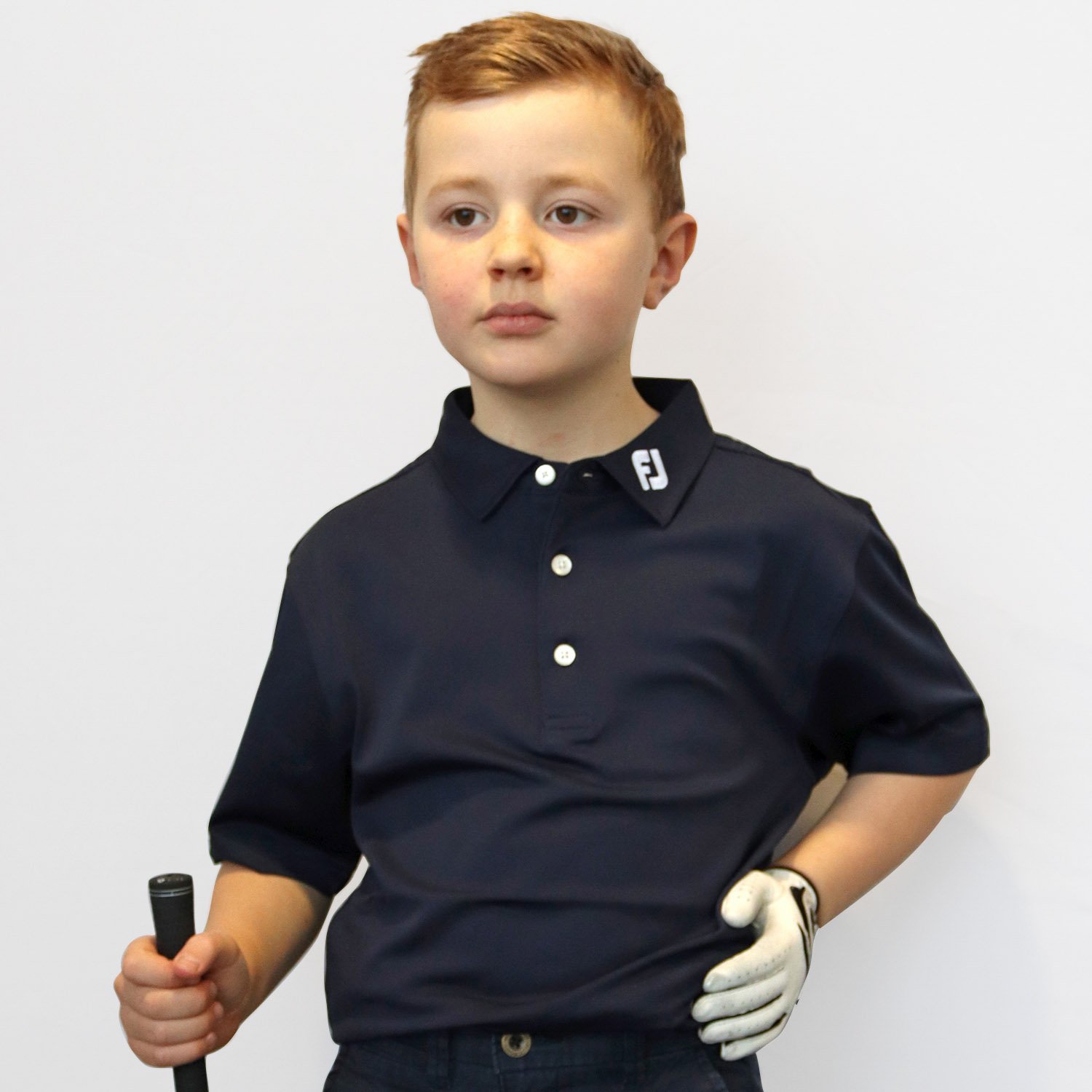 Stretch Pique JR Blå FootJoy Stretch Pique JR Blå FootJoy