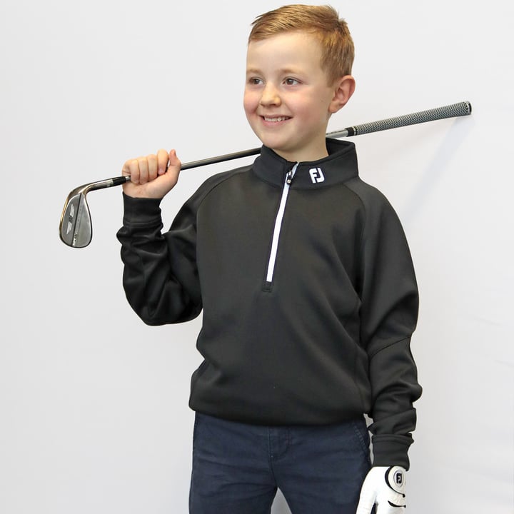 Chill-Out Pullover JR Svart FootJoy Chill-Out Pullover JR Svart FootJoy