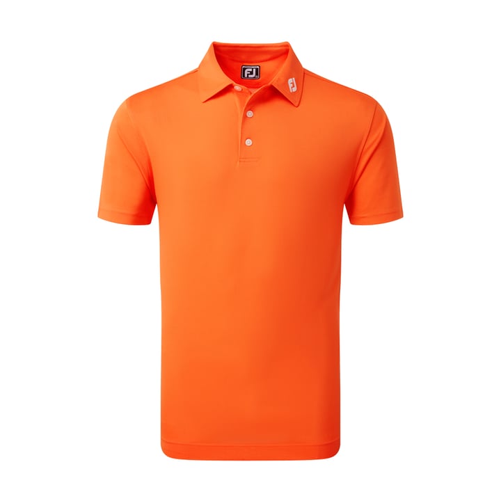 Stretch Pique Solid Orange FootJoy Stretch Pique Solid Orange FootJoy