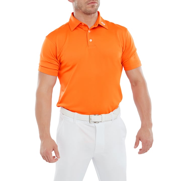 Stretch Pique Solid Orange FootJoy