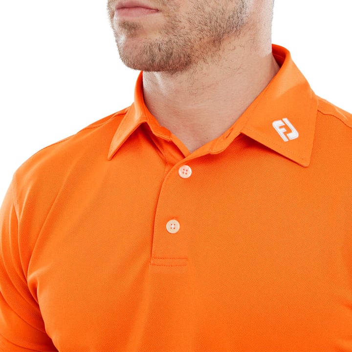 Stretch Pique Solid Orange FootJoy Stretch Pique Solid Orange FootJoy
