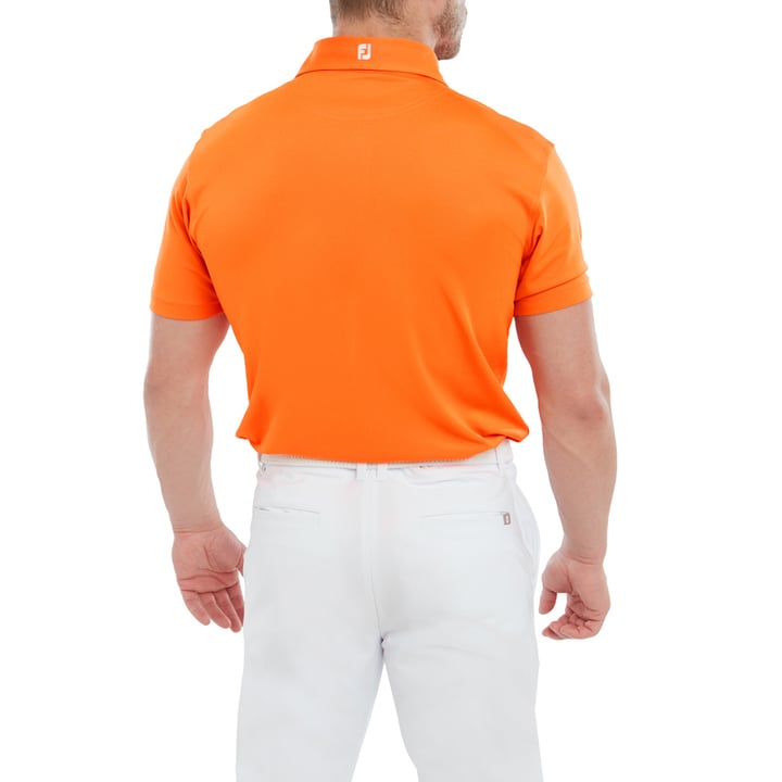 Stretch Pique Solid Orange FootJoy Stretch Pique Solid Orange FootJoy
