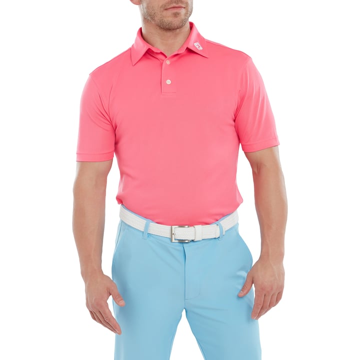 Stretch Pique Solid Lyserød FootJoy